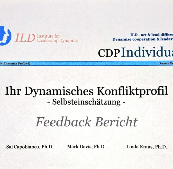 Konfliktverhalten testen mit CDP CDP-Testdiagnostik, wenn Sie Ihr Konfliktverhalten genauer verstehen wollen.